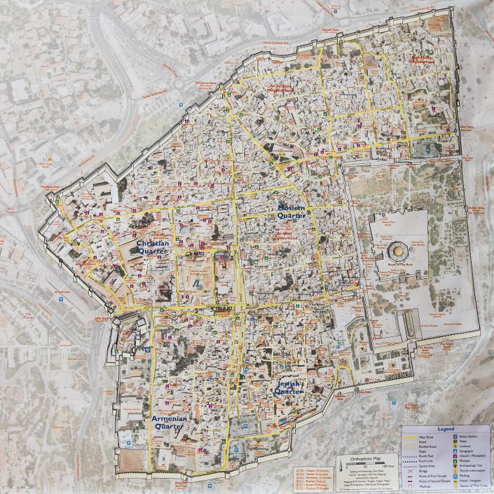 Jeruzalem – mapa mesta Jeruzalem - mapa mesta