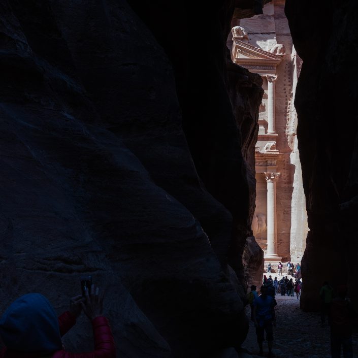 Pokladňa, Petra Jordánsko The Treasury, Petra, Jordan